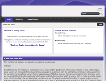 Tablet Screenshot of abiding-savior.com